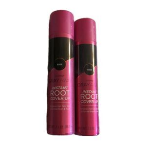 NEW [2 Bottles] Everpro Gray Away Instant Root Cover Up Temp Color BLACK 2.5 Oz